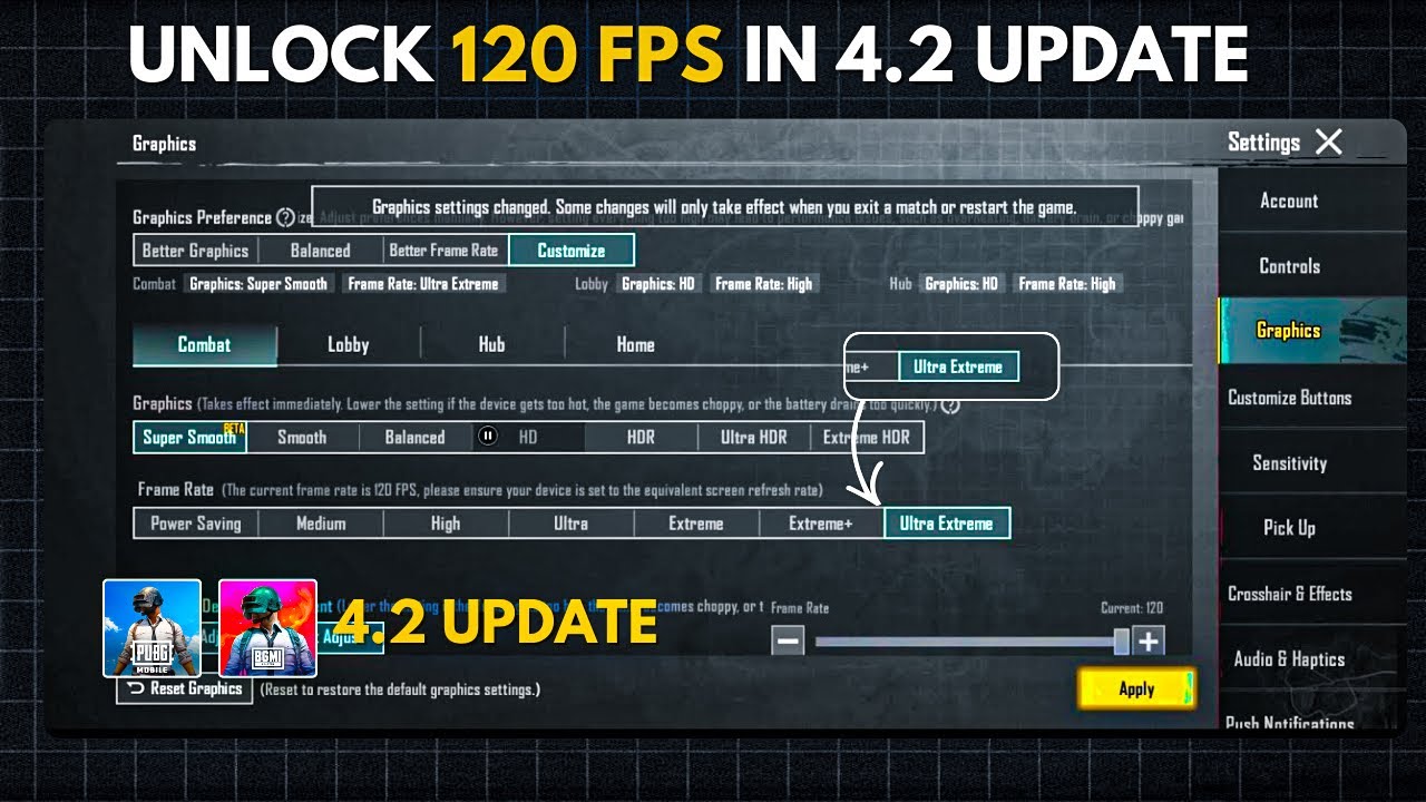 Unlock 120 FPS in BGMI & PUBG Mobile | New 4.2 Update - Without Shizuku | All Devices 100% Working