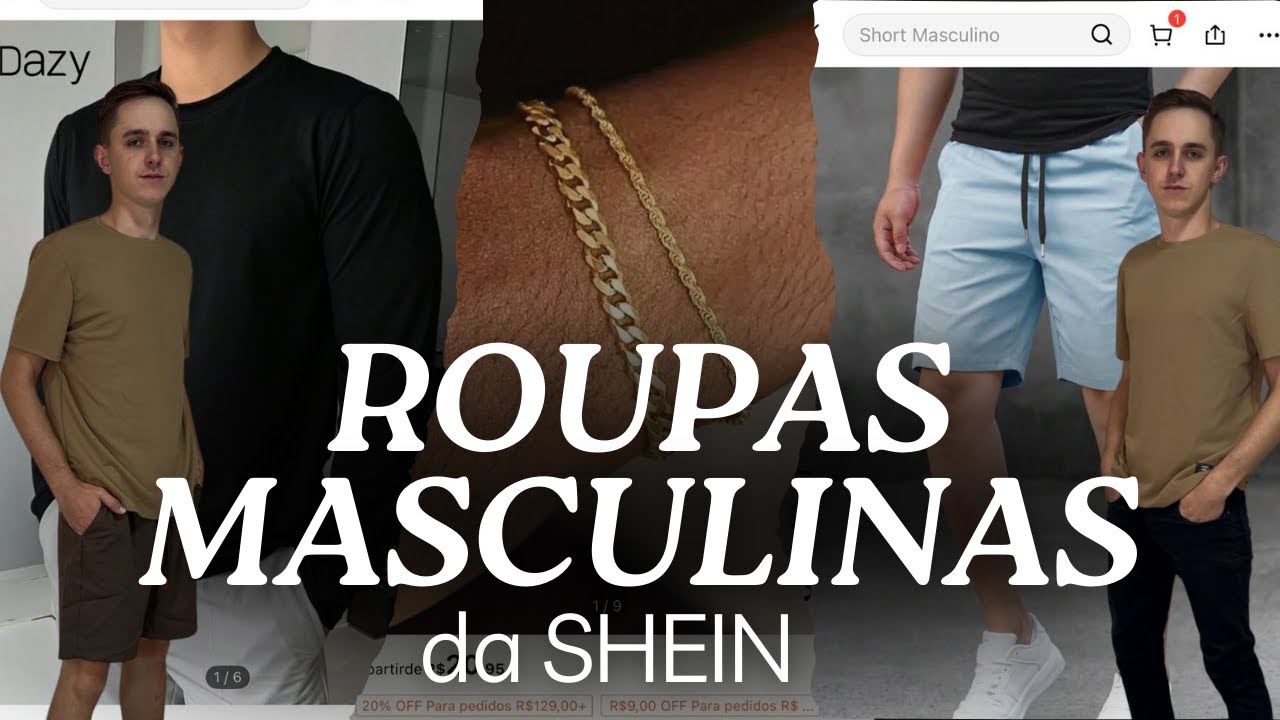ROUPAS MASCULINAS DA SHEIN: Looks baratos e estilosos!