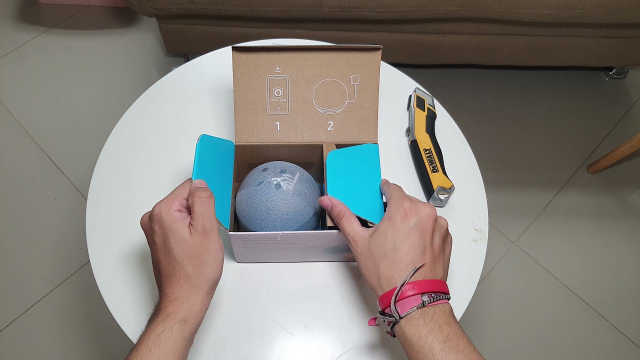 Unboxing Amazon Echo Dot 4 Twilight Blue