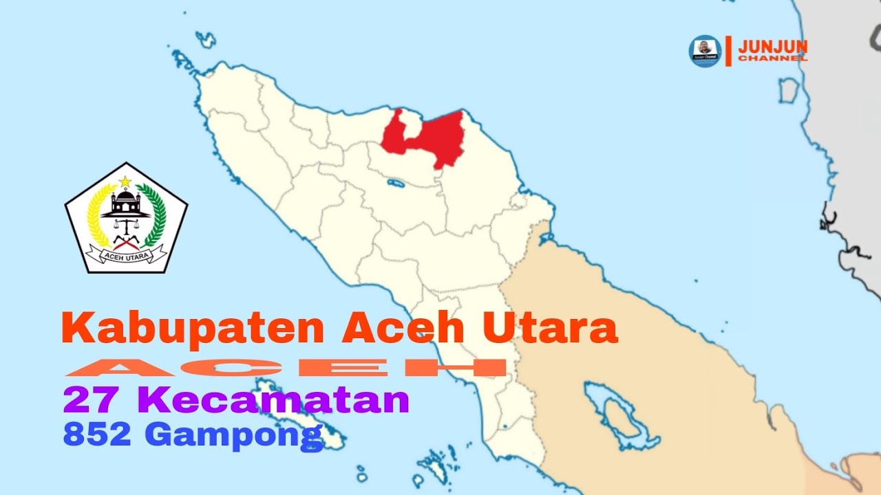 Kabupaten Aceh Utara, Aceh, 27 Kecamatan, 852 Gampong (Desa)