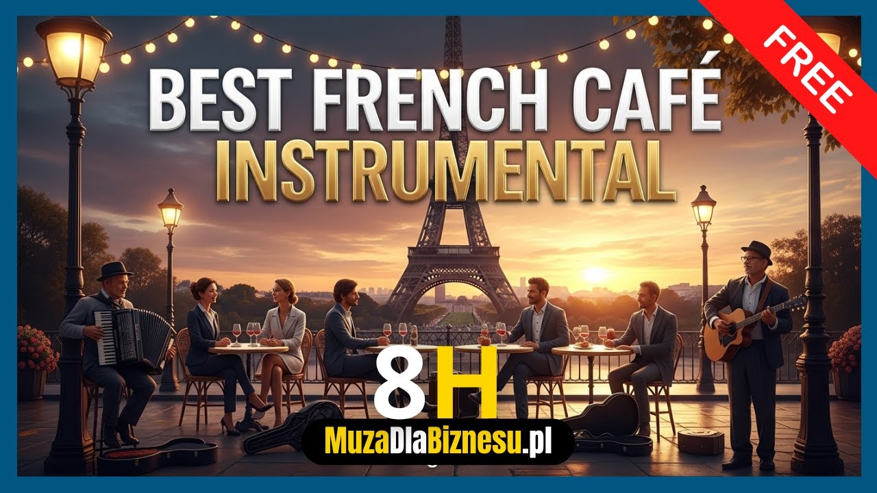 Najlepsza Francuska Muzyka do Kawiarniani Restauracji i Hoteli 2025 | 8H Instrumental FREE NoZAiKS