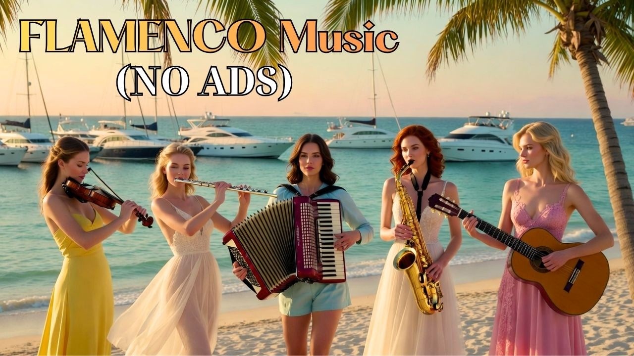 Flamenco by the Sea 🌊🔥 | Passionate Guitar, Soulful Violin & Romantic Sax Under the Sunset