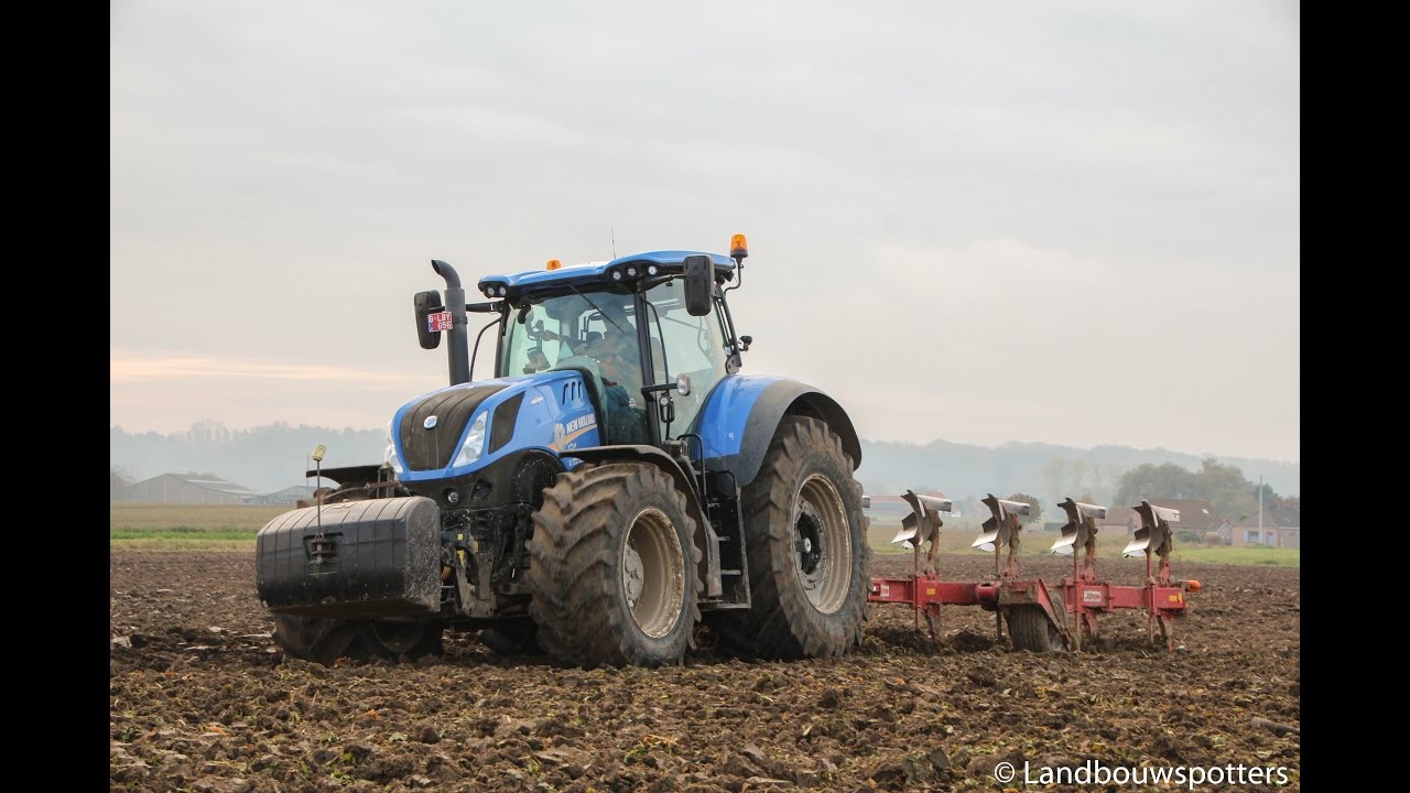New Holland T7.315 HD ploegen 2016 - Labour 2016