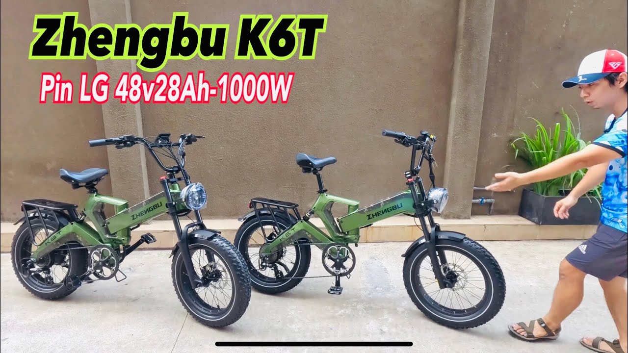 Đánh Giá Xe Đạp Đẳng Cấp #Zhengbu K6T 2024 Motor 1000W PinLG 48v28ah Phanh Dầu 8Cấp Altus SHIMANO