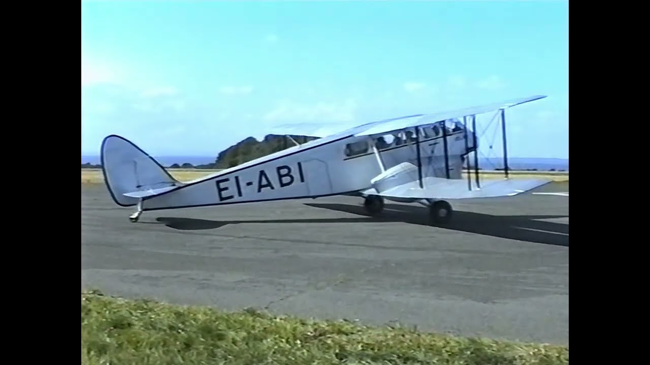 DeHavilland Dragon (EI-ABI) pleasure flights - Langford Lodge in the 1990s (Ulster Aviation Society)