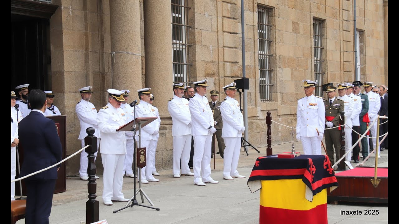Toma de posesión nuevo Almirante Jefe del Arsenal Militar de Ferrol julio 2025