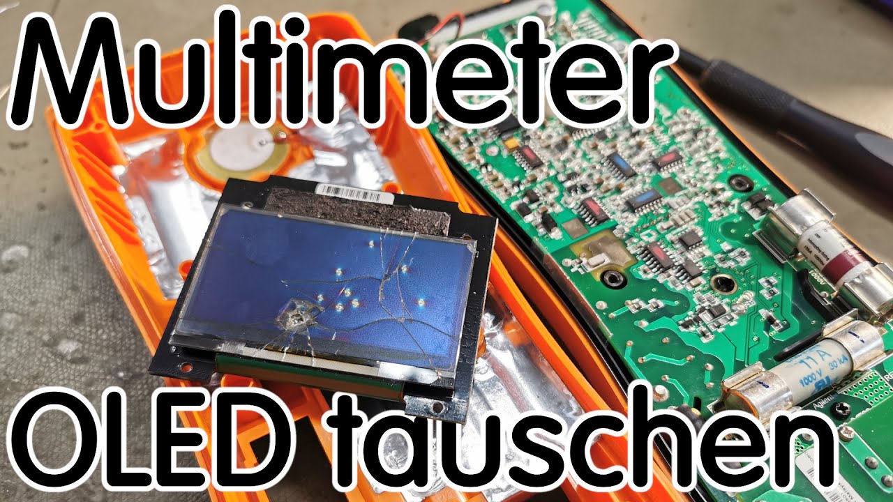 Agilent Multimeter Displaytausch 💥 OLED am Ars**