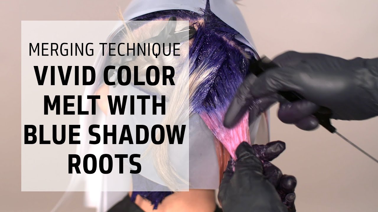 Vivid Hair Color Melt with Blue Shadow Roots | Let's Play Elumen Series | Goldwell Education Plus