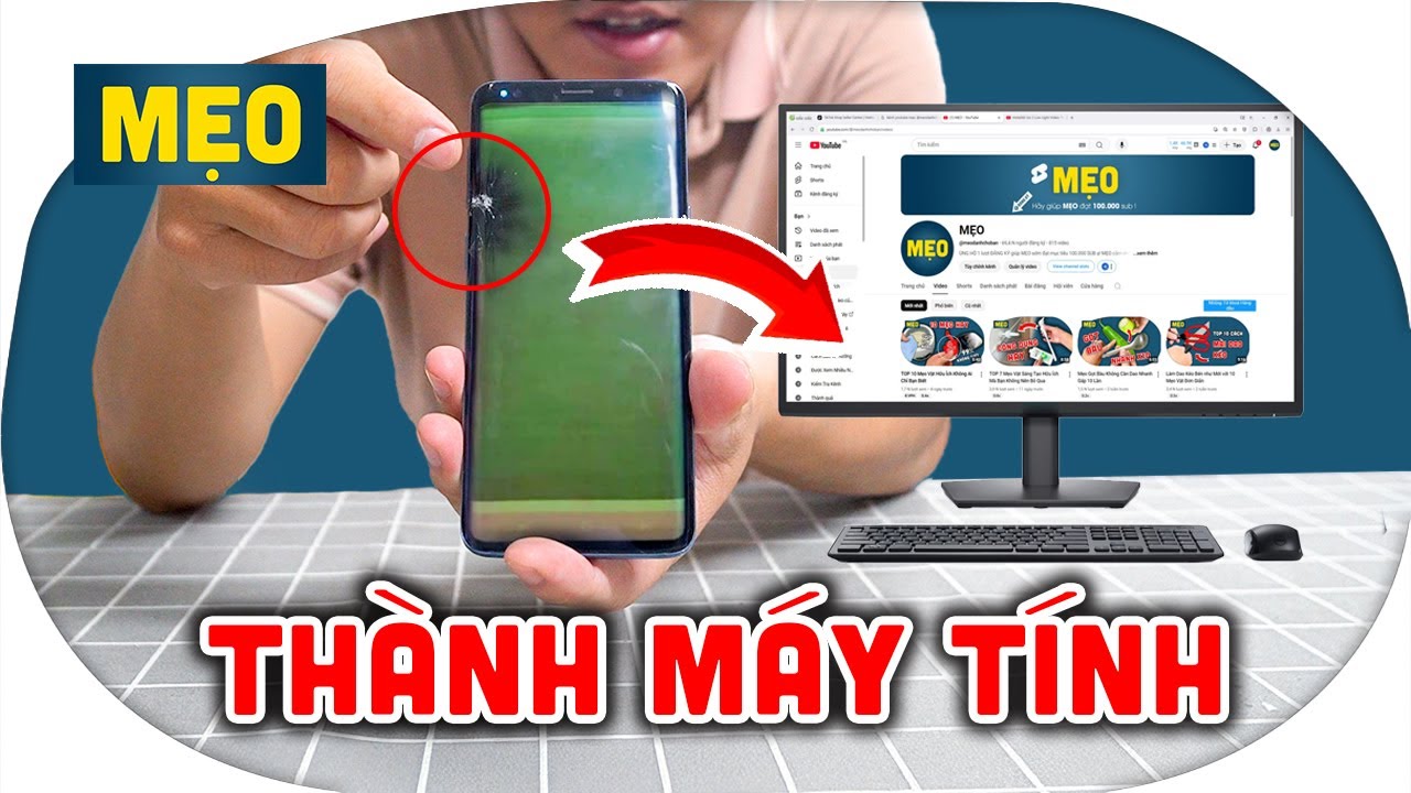 Cách Biến Điện Thoại Bị Hỏng Màn Hình Thành Máy Vi Tính | Samsung Dex