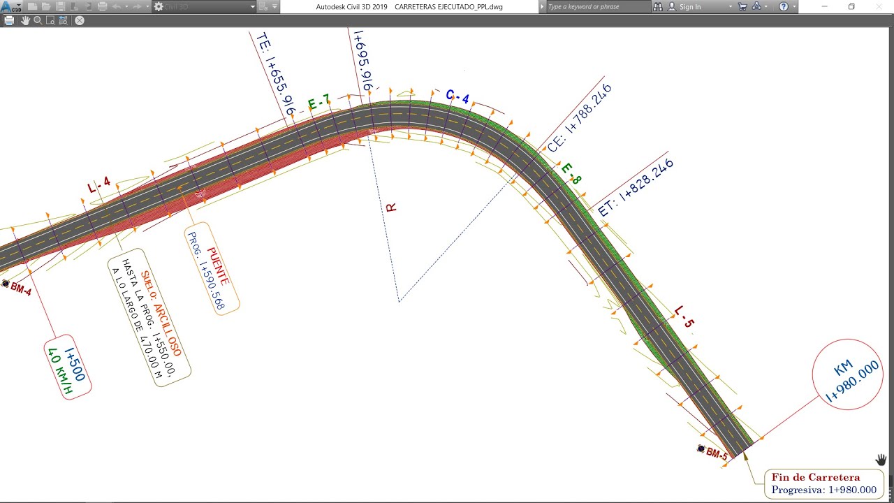 PLANTILLA PROFESIONAL PARA CARRETERAS CON XML DG-2018 EN CIVIL 3D | PLANOS DE PPL Y ST | PARTE (4/6)