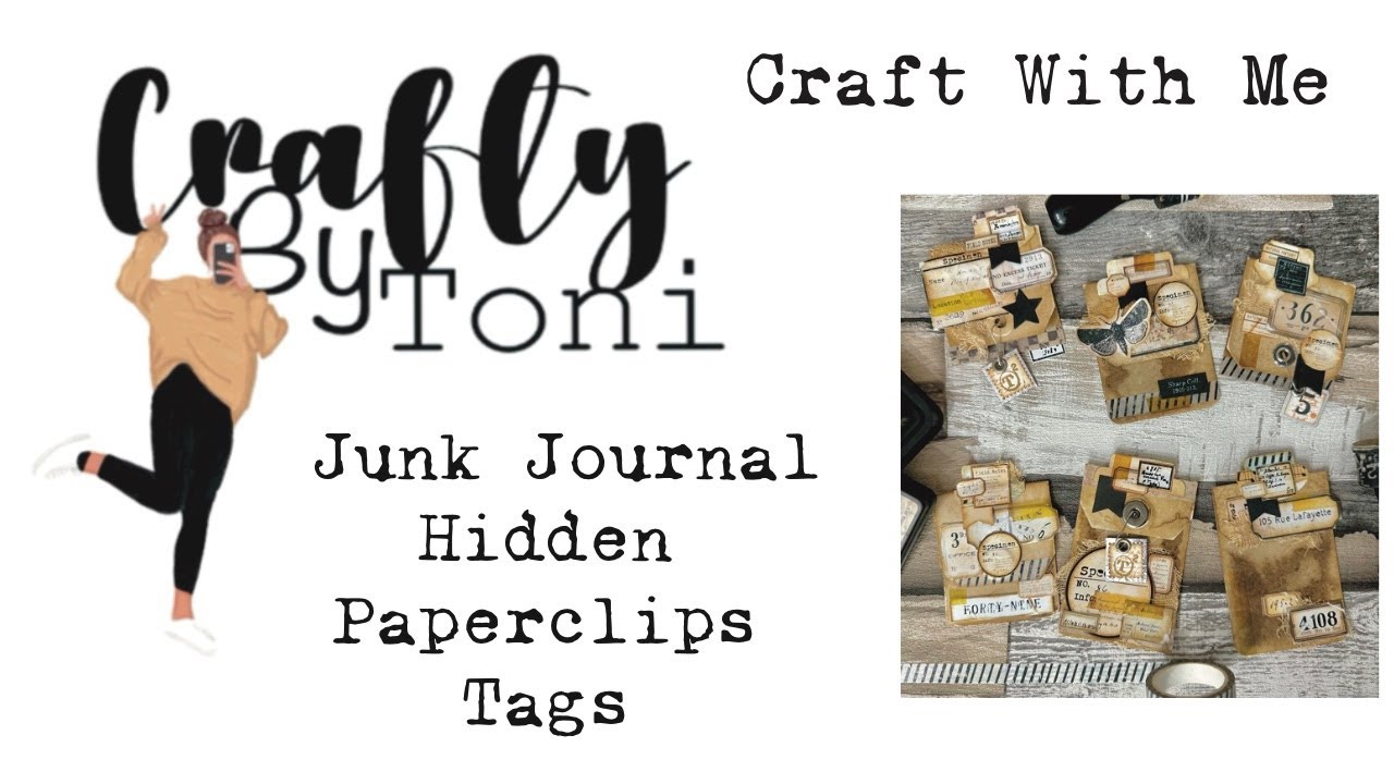 #craftwithme ……HIDDEN PAPERCLIP TAGS…… #junkjournalideas #junkjournalephemera