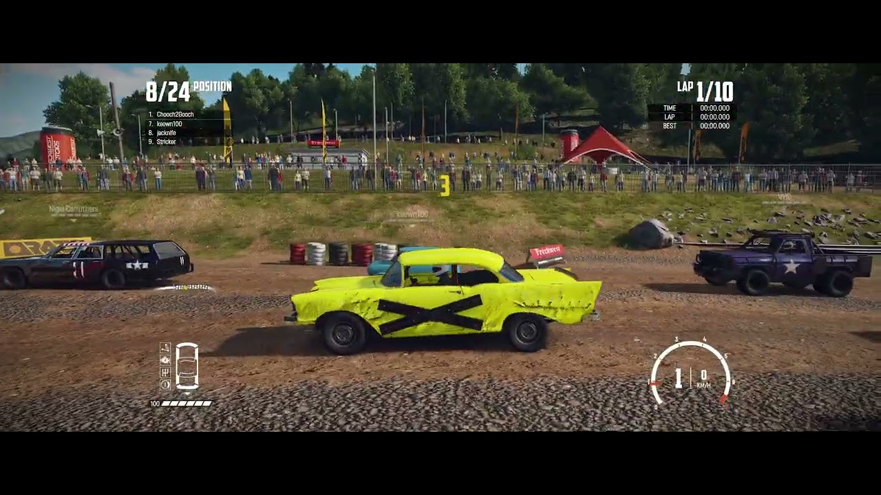 Wreckfest Online Multiplayer - one hour (almost), just racing , no waiting around