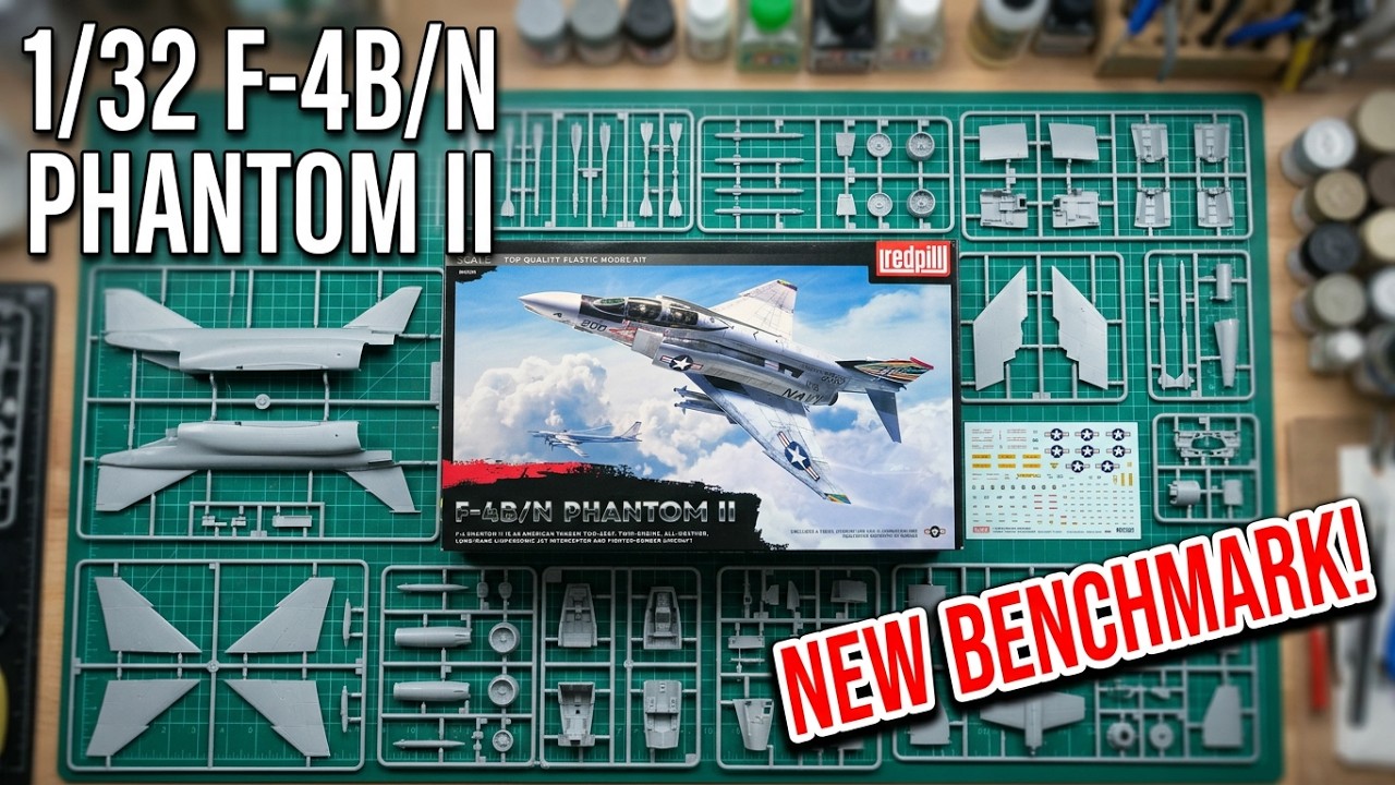 The future of model kits?  In box review of the Red Pill Models 1/32 F-4B/N Phantom II