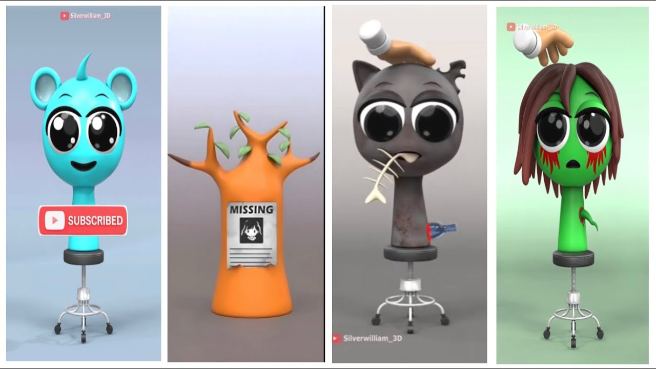 Help Sprunki!! Sky and Black and Vineria! Incredibox Sprunki Animatsion 