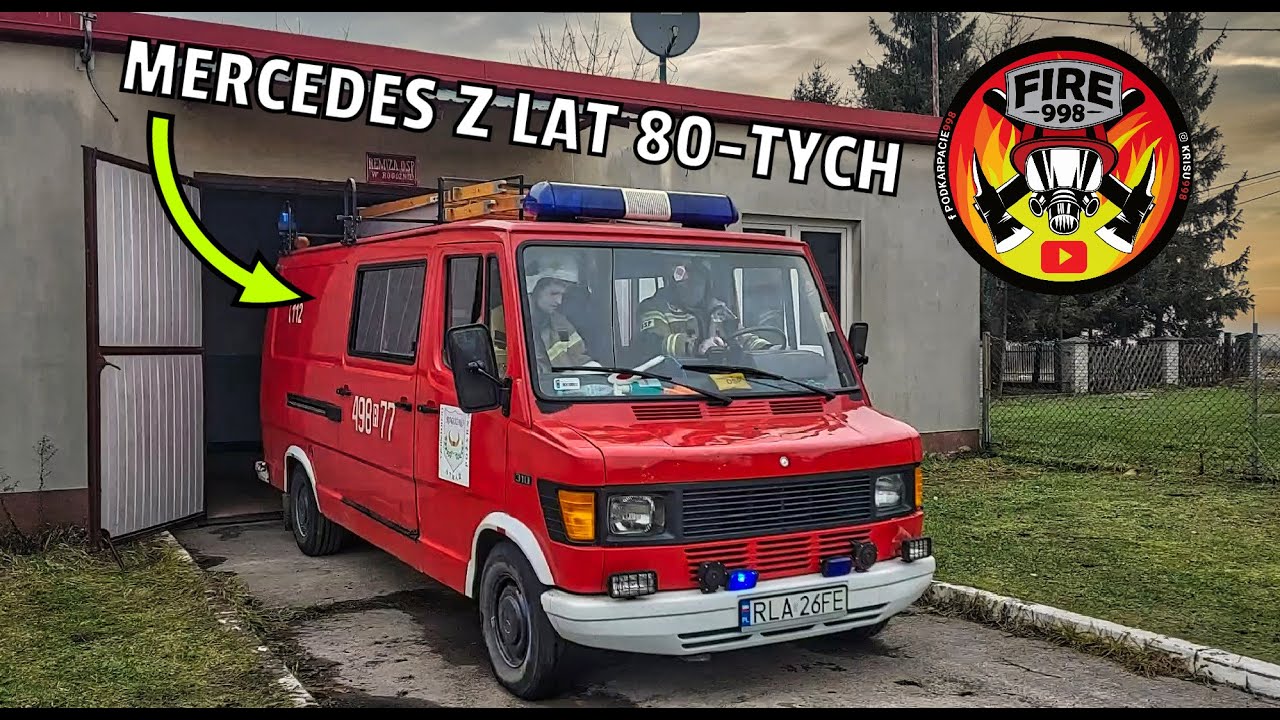 MERCEDES Z NIEMIECKIEJ STRAŻY | BYŁY STRAŻAK Z PSP TRENUJE MŁODYCH - OSP ROGÓŻNO 2023