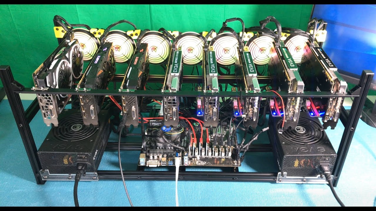 Сборка фермы для майнинга на базе 8 GPU &mdash; покадровая съемка