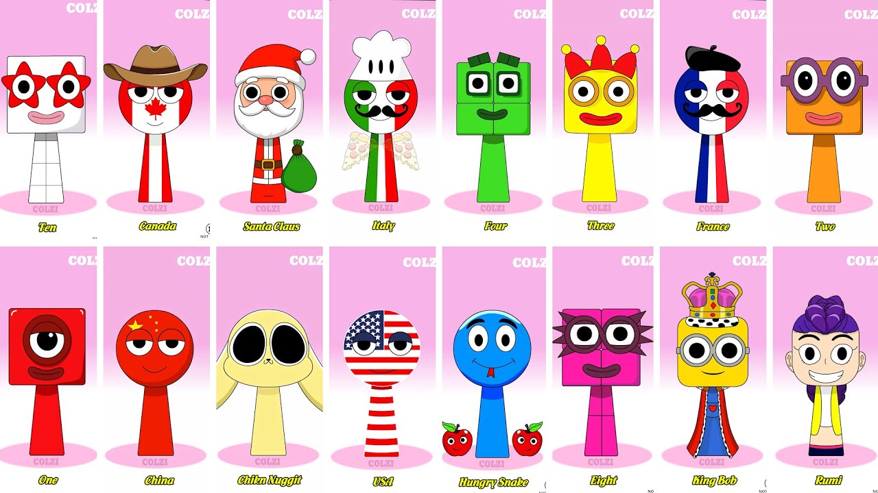 Incredibox Sprunki OC Phase 1 to Phase 3 Eleven Numberblocks, Simson, Zoey Kpop, King Bob, Rumi