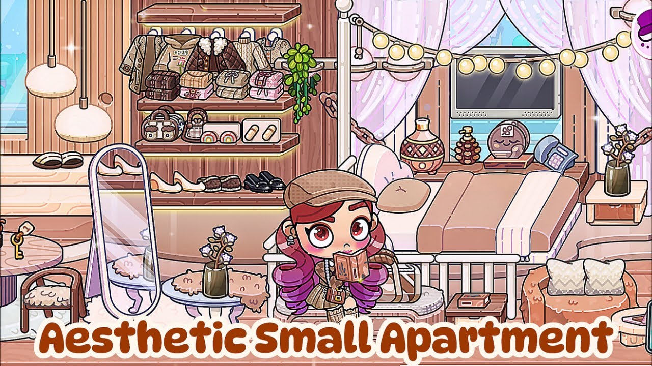 Aesthetic Small Apartment for College Students 🎒✨ | Cozy Avatar World Apartment Tour