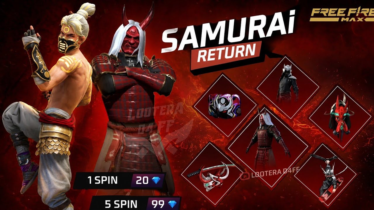Zombie Samurai Bundle Return 🤯💥 | Next Universal Ring Event | Free Fire New Event | Ff New Event