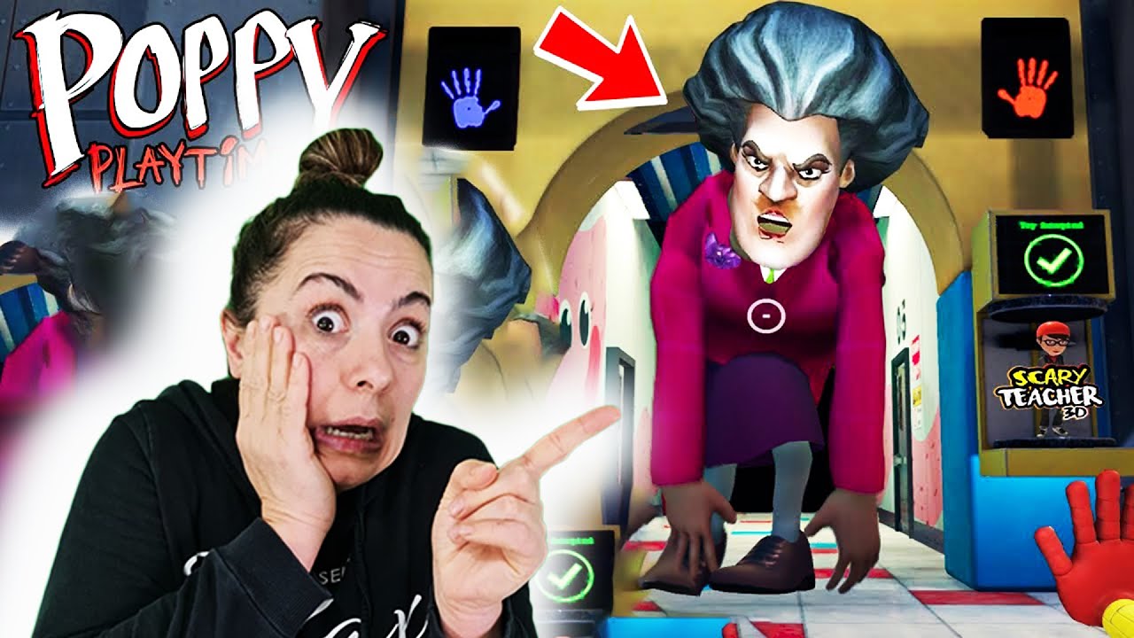 DEV SCARY TEACHER KORKUNÇ ÖĞRETMEN PEŞİMİZDE POPPY PLAYTIME (YENİ MOD) OYUNA GEL
