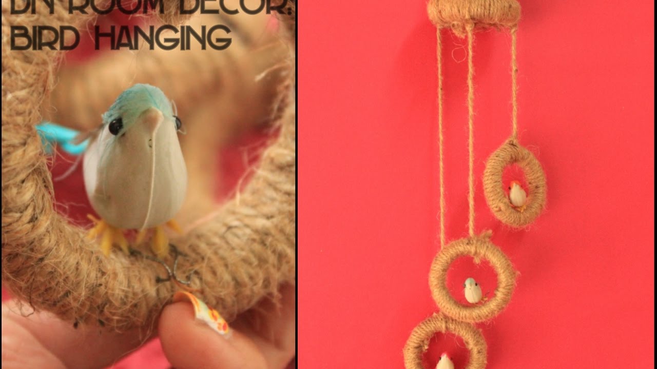 DIY Room Decor - Bird Hanging