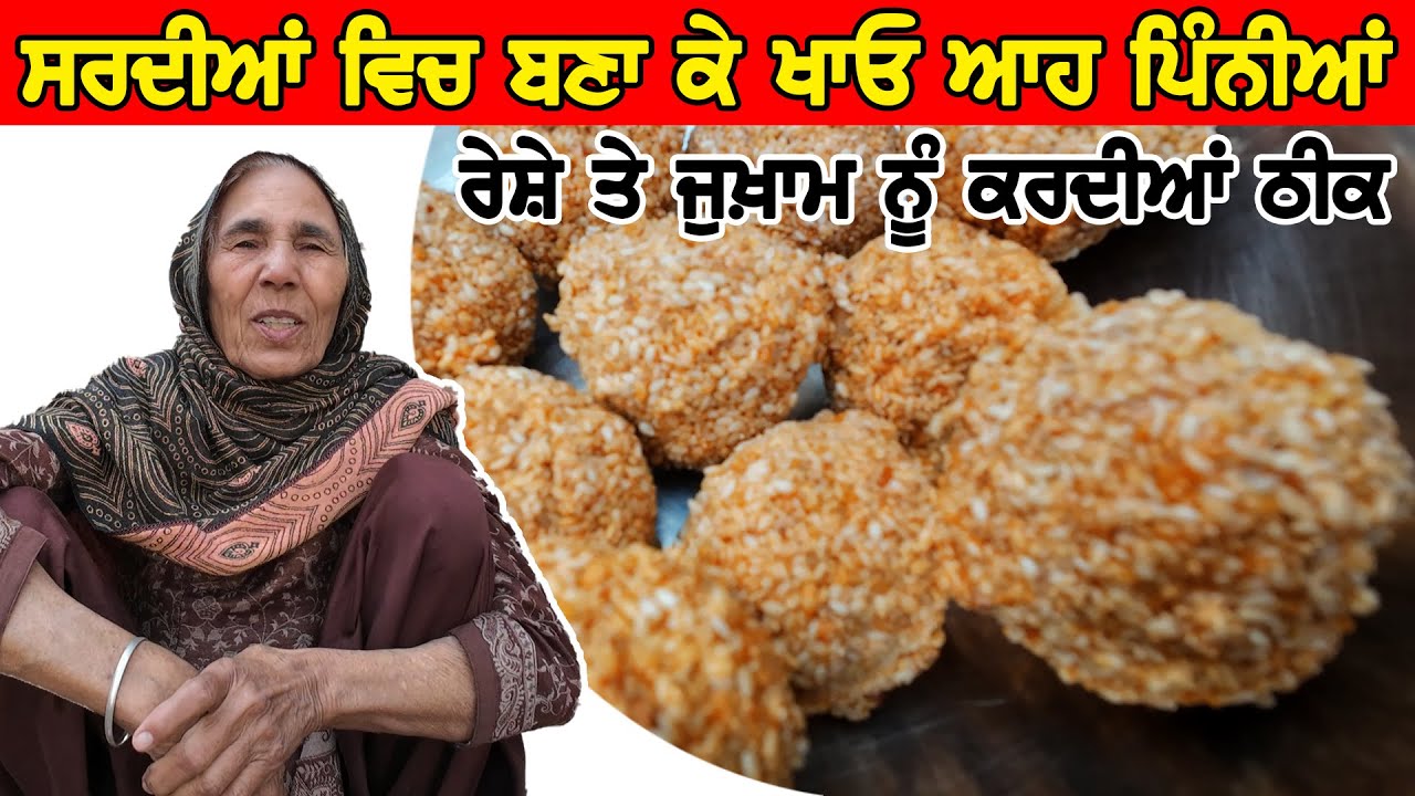 ਸਰਦੀਆਂ ਵਿਚ ਬਣਾ ਕੇ ਖਾਓ ਆਹ ਪਿੰਨੀਆਂ ਰੇਸ਼ੇ ਤੇ ਜ਼ੁਖਾਮ ਨੂੰ ਕਰਦੀਆਂ ਠੀਕ | Punjabi Khana Vlog Channel