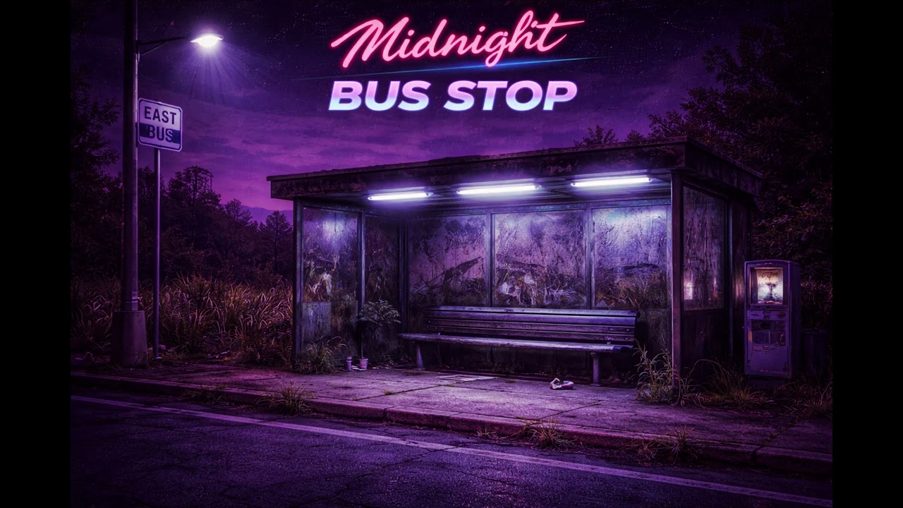 Midnight Bus Stop 🌙 | Chill Synthwave Night Vibes