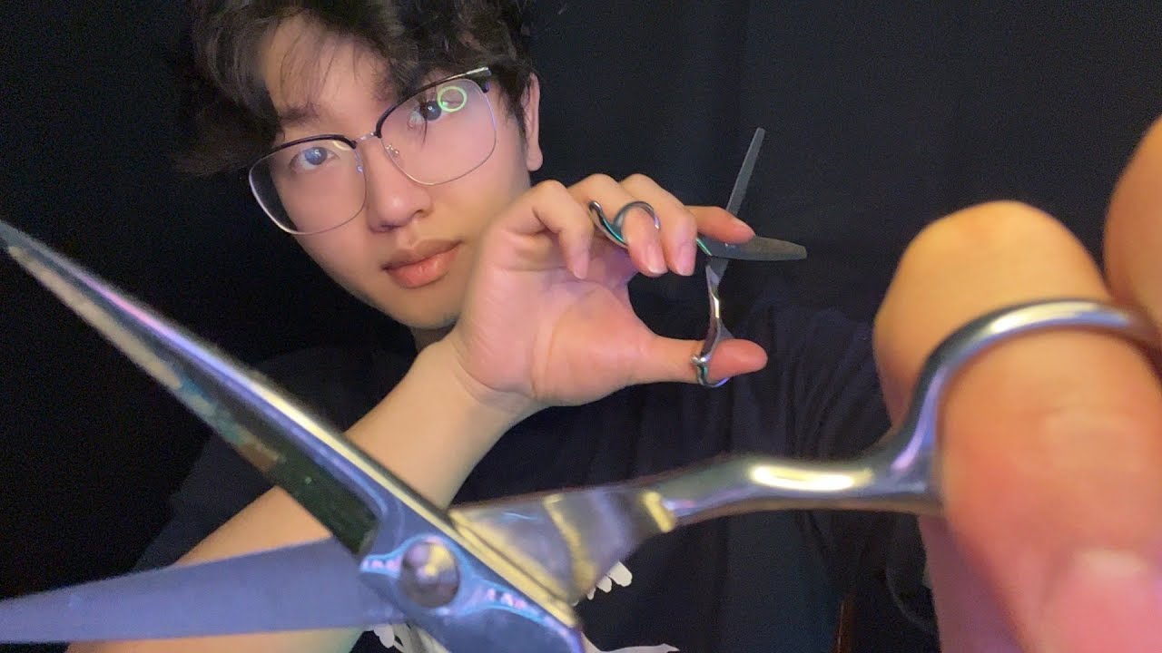 Very Relaxing ASMR with Hair Cutting Triggles