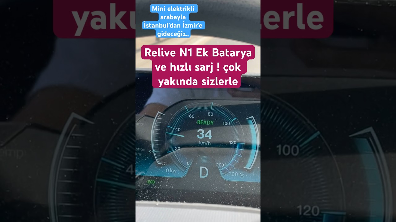 Relive N1/Baw1 Hızlı Sarj ve Ek Batarya &Ccedil;ok Yakında&hellip; Tek Sarj İle İstanbul dan İzmir e !?