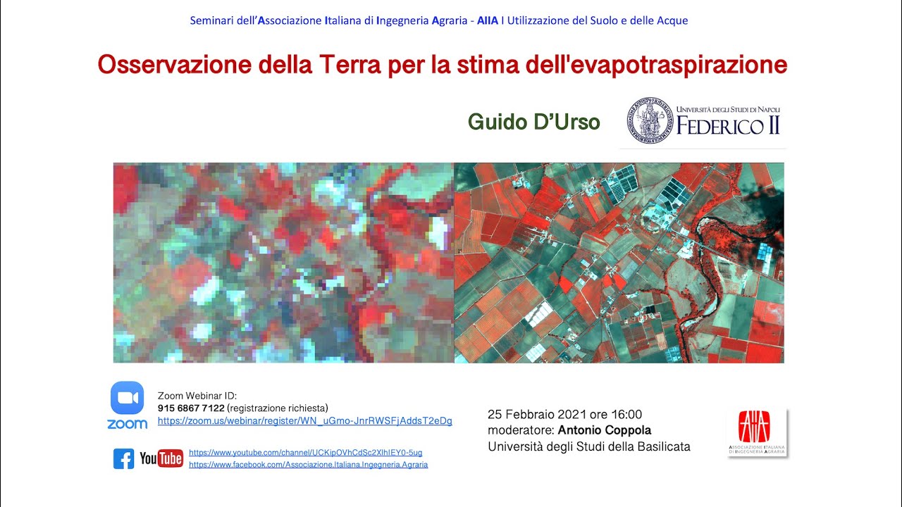 Osservazione della Terra per la stima dell'evapotraspirazione