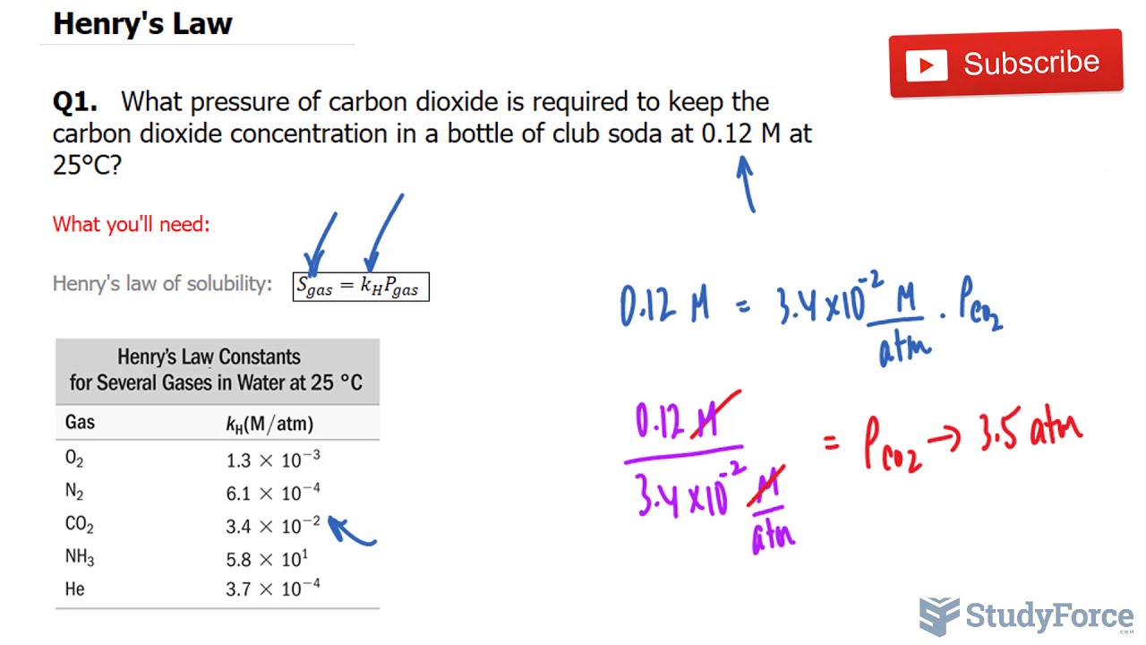 ⚗️ Henry's Law of Solubility