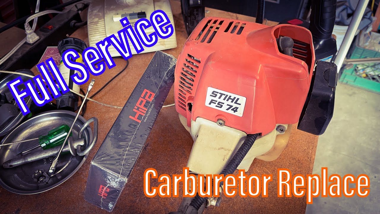 Stihl FS74 Carburetor Replace and Tuning