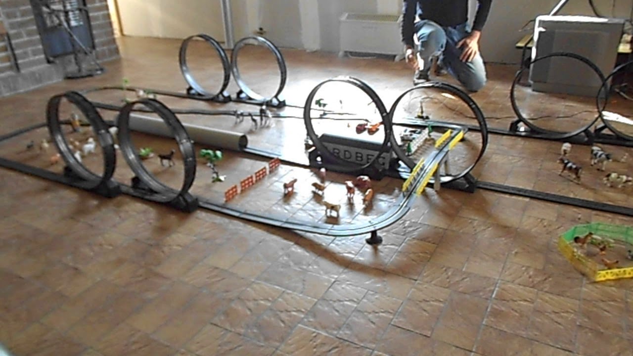 Circuit voitures &eacute;lectriques : 1 voie et 8 loops !