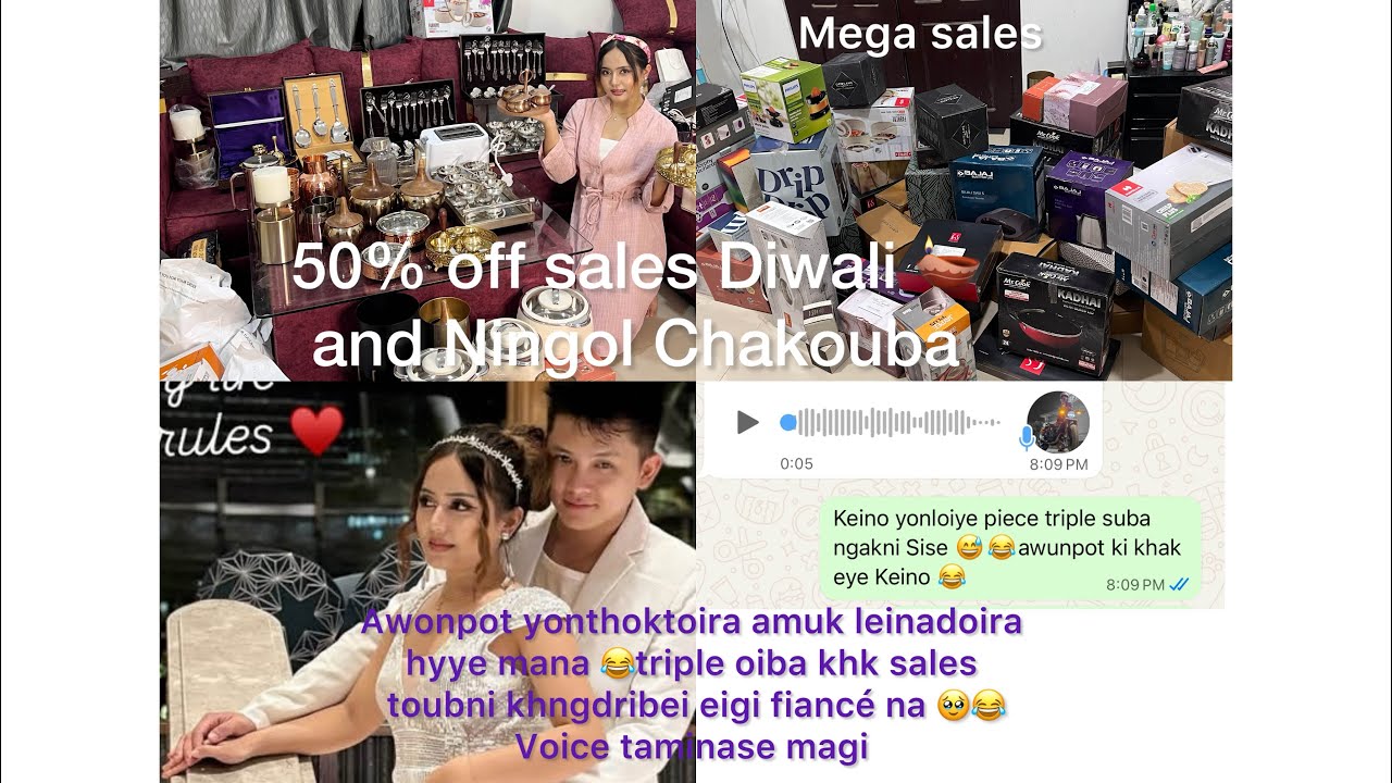 NgaCdi gifts 🎁 khara 🪔Diwali / Ningol chakoubagi sales touthokpagi video ga daily work kharaga ♥️