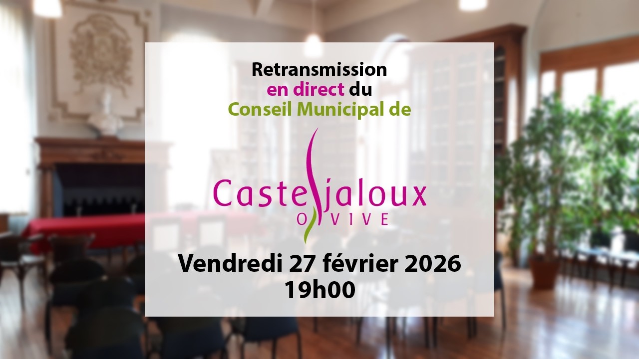Conseil Municipal de Casteljaloux - Vendredi 27 février 2026