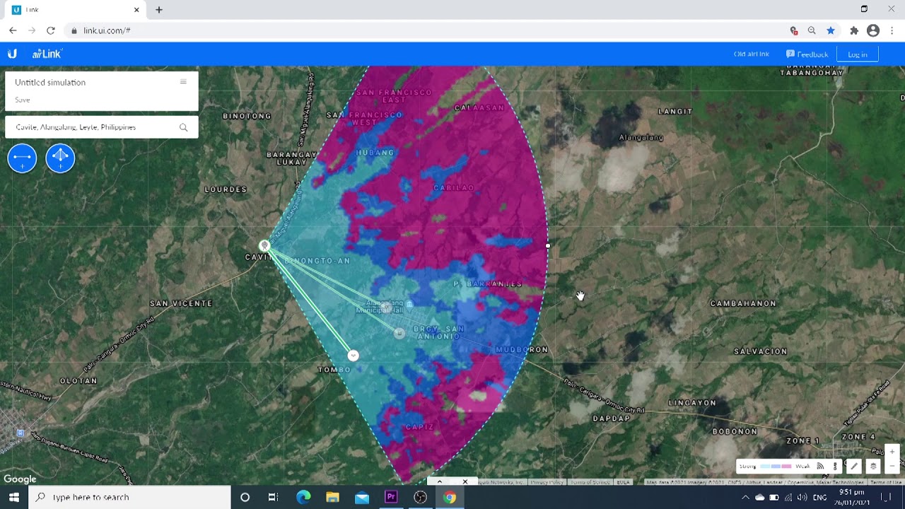 Ubiquiti Airlink simulator and Fresnel zone (Tagalog)