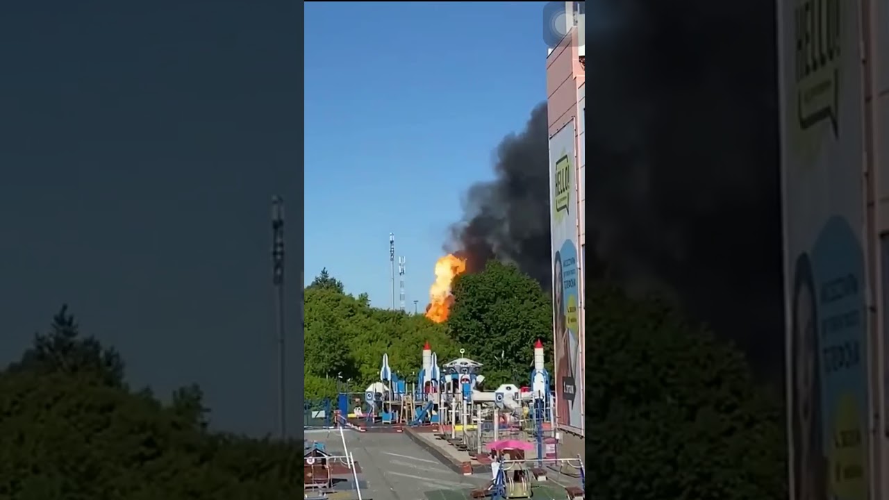 Взрыв заправки😳
