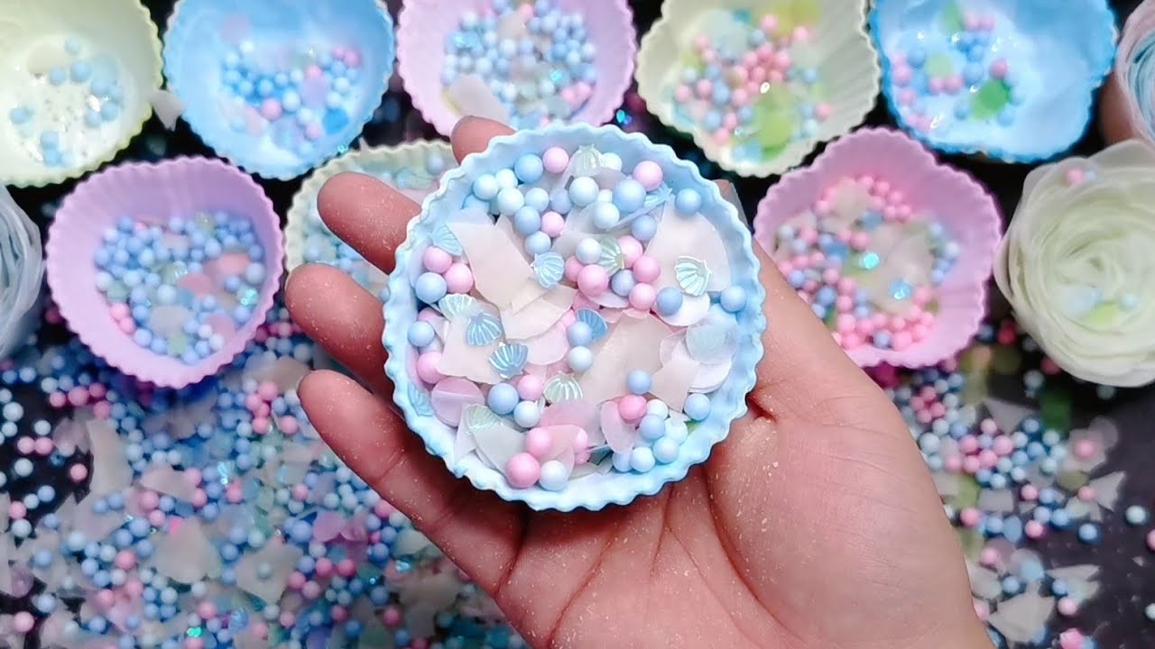 🍧Crispy Bowls🍧Soap boxes with glitter🍧Soap ASMR🍧