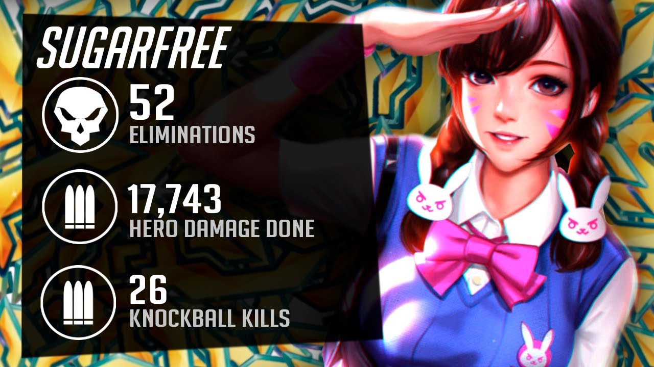 БЕЗСАХАРНЫЙ БЕЗУМНЫЙ ГЕЙМПЛЕЙ DVA! 52 ЭЛИМА! [OVERWATCH 2 ТОП-500 17 СЕЗОН]