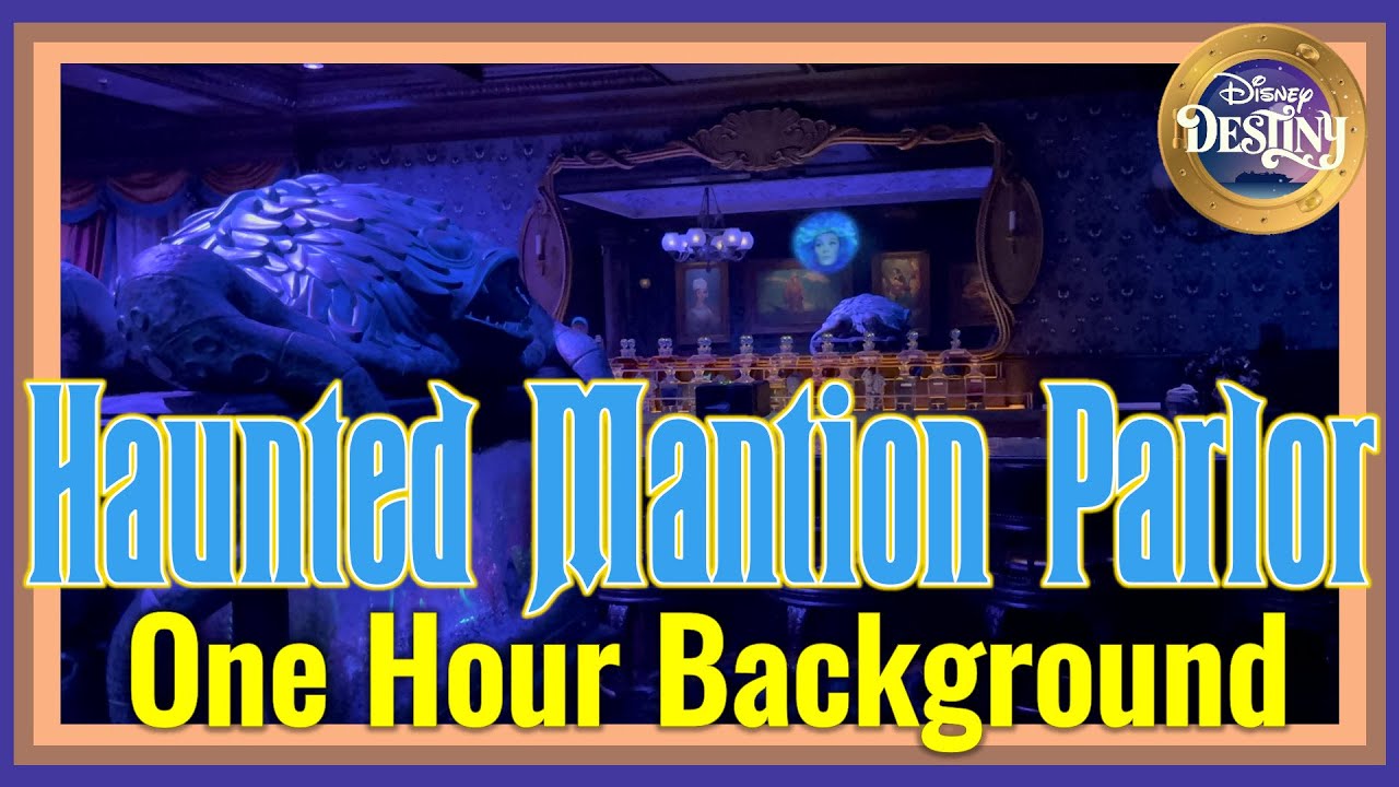 Spend an Hour inside an almost empty Haunted Mansion Parlor aboard the Disney Destiny