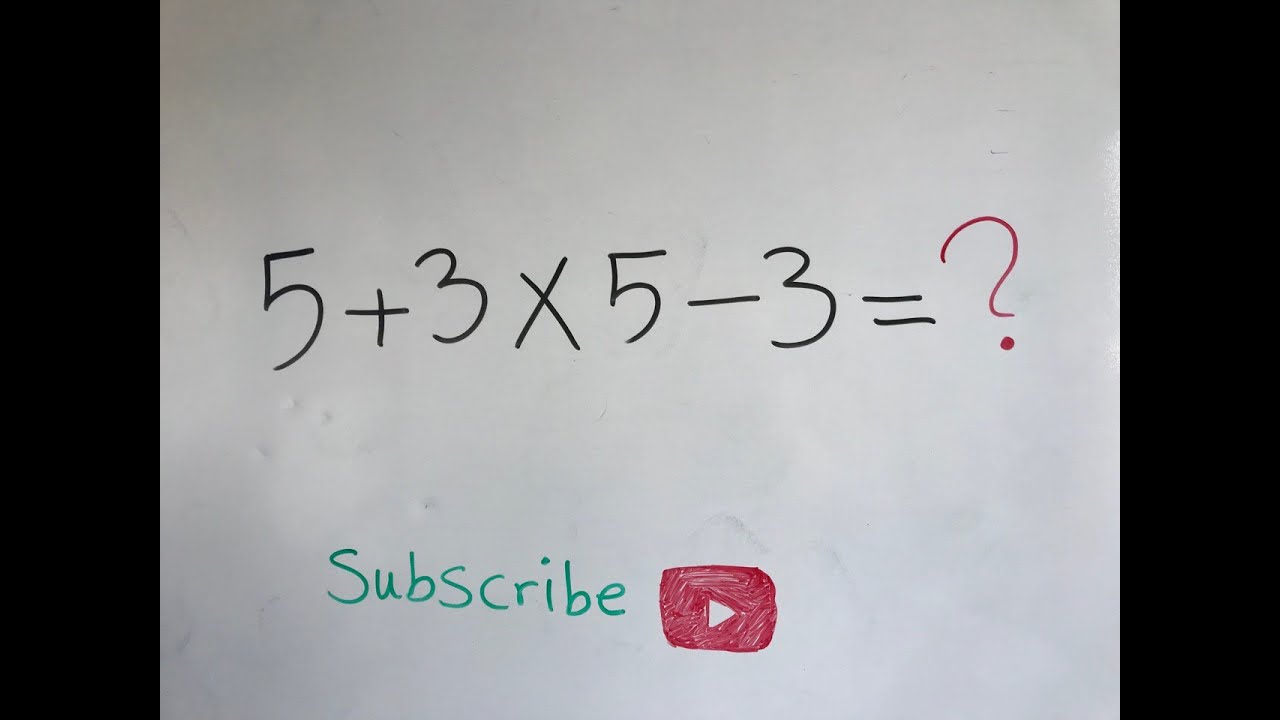 Try To Solve This Tricky Math Problem!