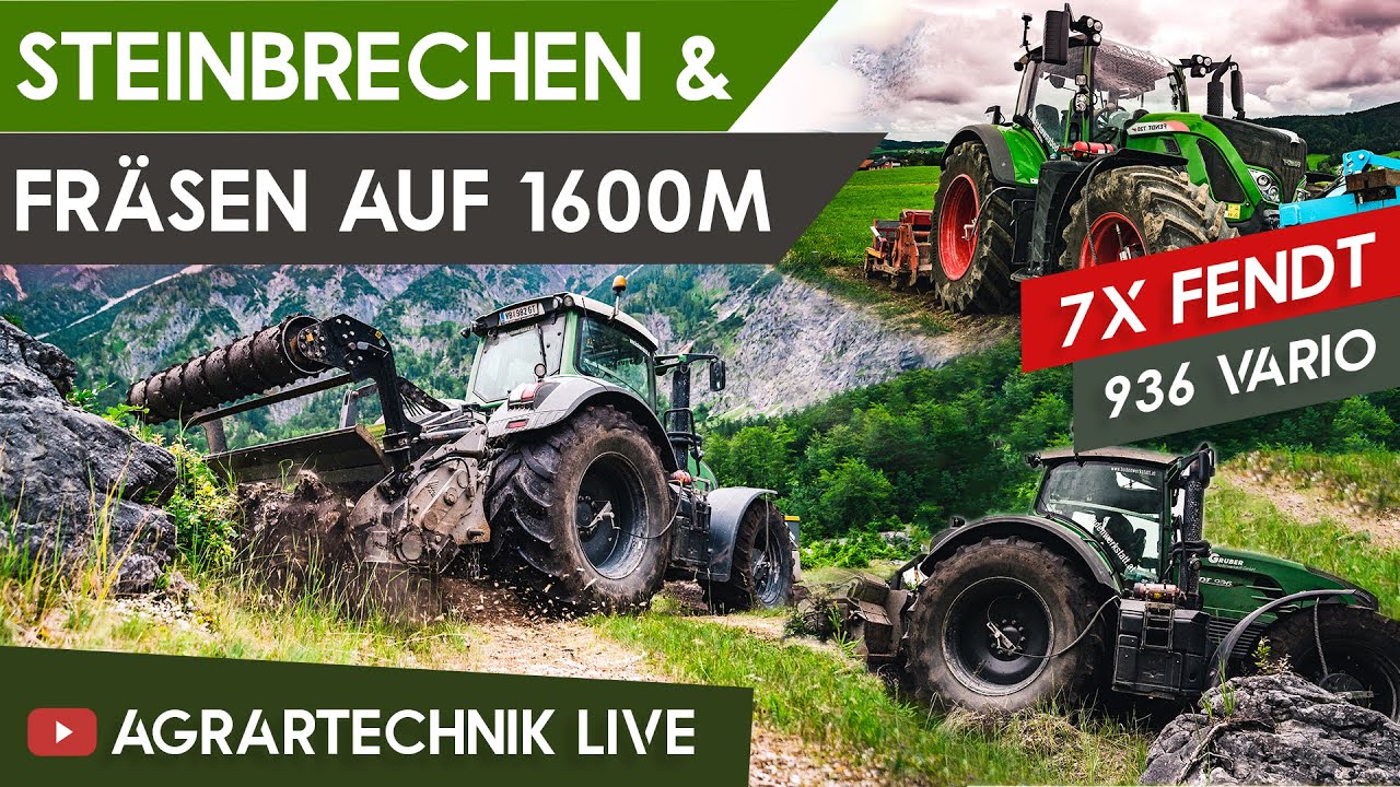 Die GRUBER BODENWERKSTATT | Großeinsatz Rekultivierung, Forstfräsen & Steinbrechen | FENDT 936