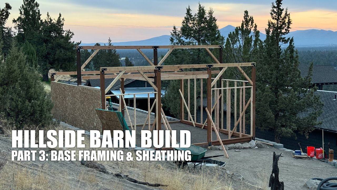 Building a Horse Barn Alone on a Hillside - Part 3