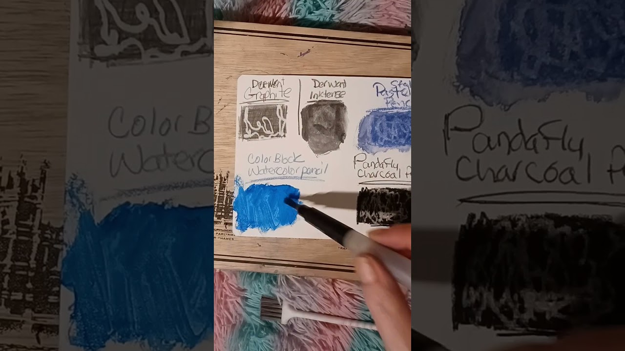 Testing out AFMAT's electric eraser on different pencil mediums and washes