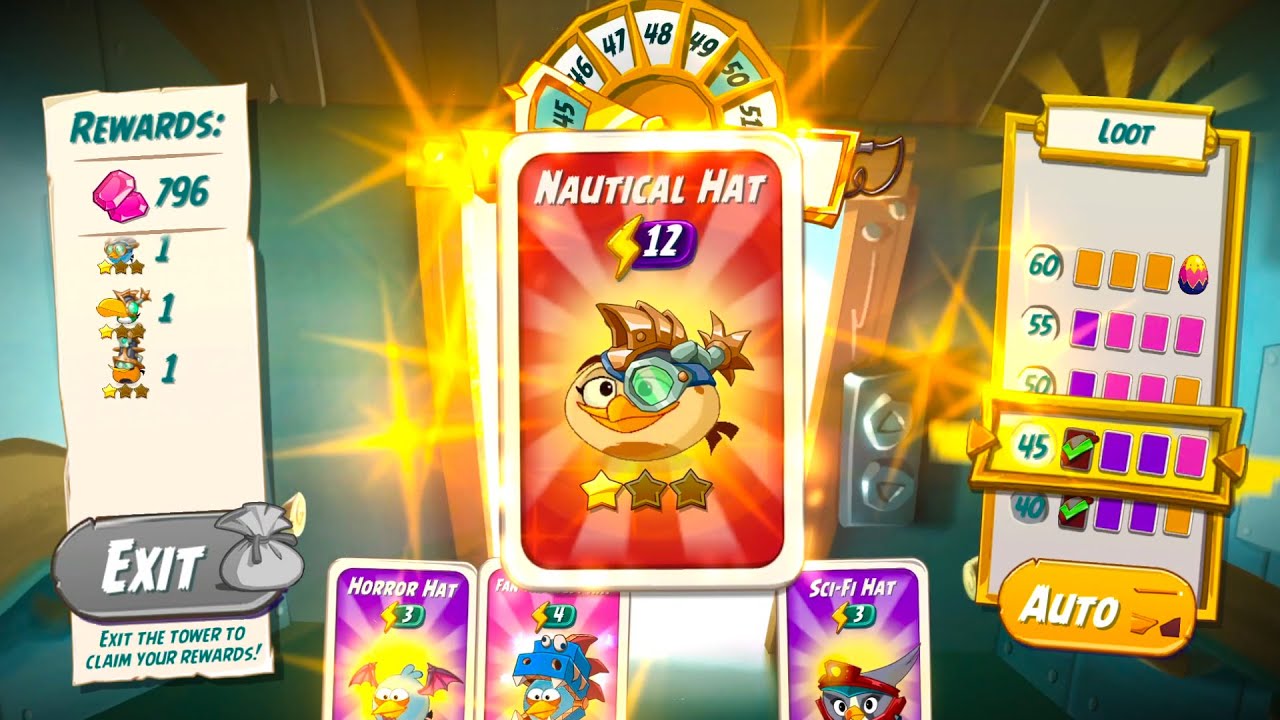 NEW Secret Hats in Angry Birds 2 Tower of Fortune! (Nautical Hat Set Returns!)