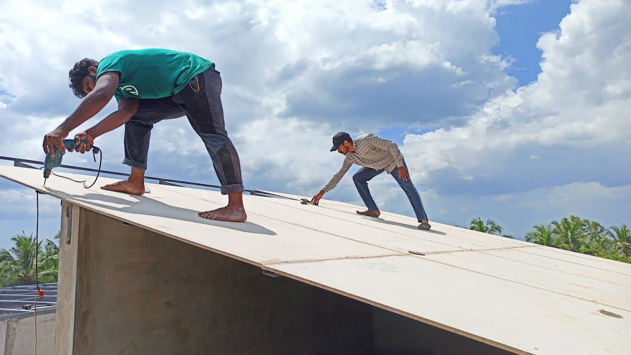 Calcium Silicate Roofing | Shingles Roofing Work | Concrete Less Shingles Roofing | @Techhackwork