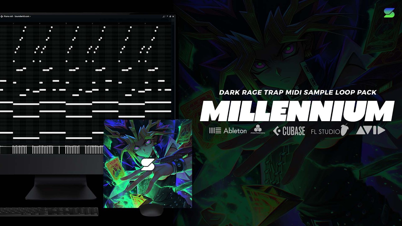 (30+) FREE Dark Rage Trap MIDI Kit + Loop Pack 2026 - MILLENNIUM (YEAT, TRAVIS SCOTT, PLAYBOI CARTI)