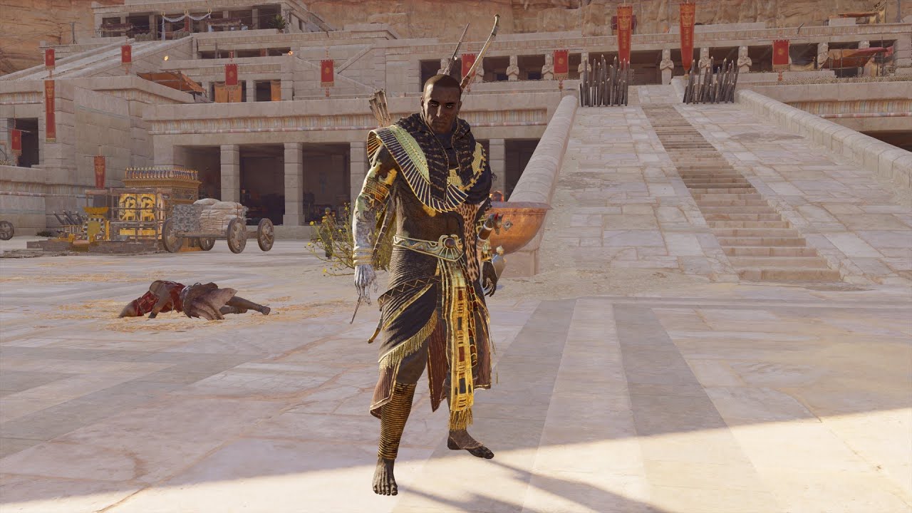 Servant Of Amun on a Mission to Clear Temple of Hatshepsut, AC Origins Stealth Infiltration & kills