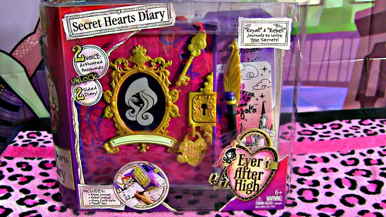EVER AFTER HIGH SECRET HEARTS DIARY ОБЗОР ВИДЕО!!! :D