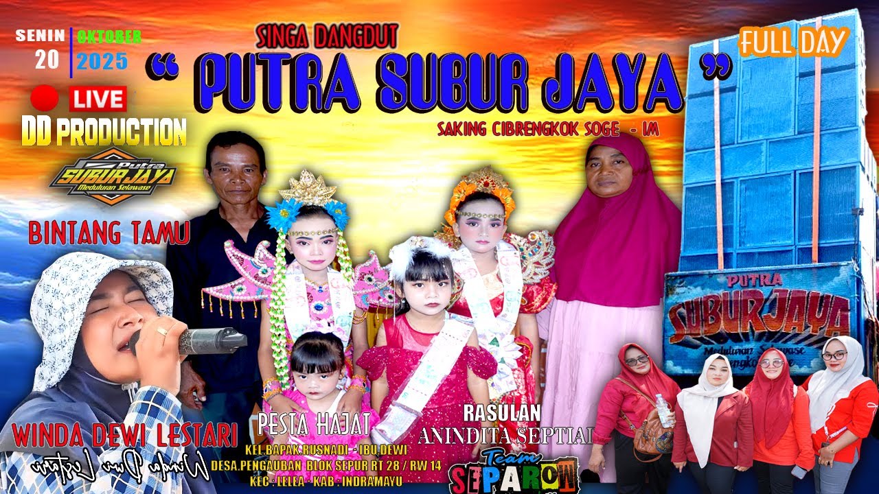 🔴 LIVE ARAK - ARAKAN II  PUTRA SUBUR JAYA II DESA .PENGAUBAN BLOK KERETA II  SENIN 20 10 2025